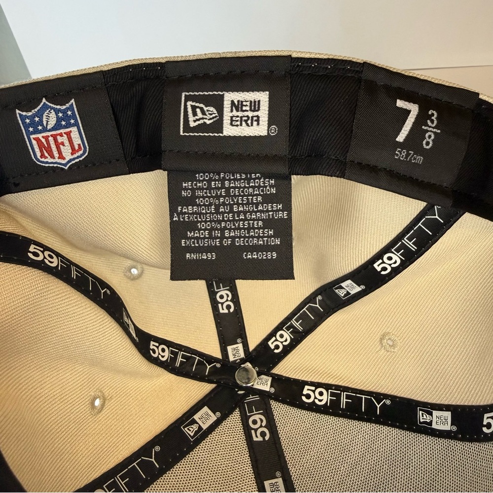 Dallas Cowboys New Era 59FIFTY Fitted Hat Ivory Tan Color Pack 7 3/8 NFL Cap NEW - Picture 4 of 8